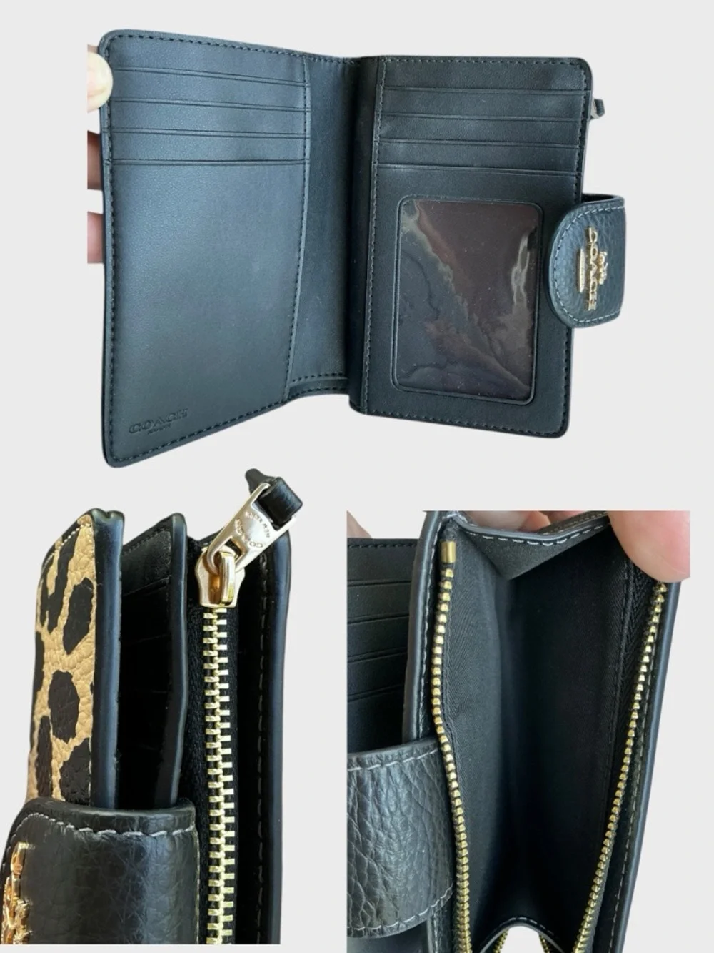 Coach Leopard Nolita 19 Wristlet + Matching Wallet Set NWT